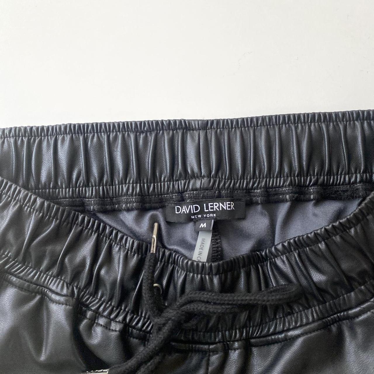 David lerner leather joggers hot sale