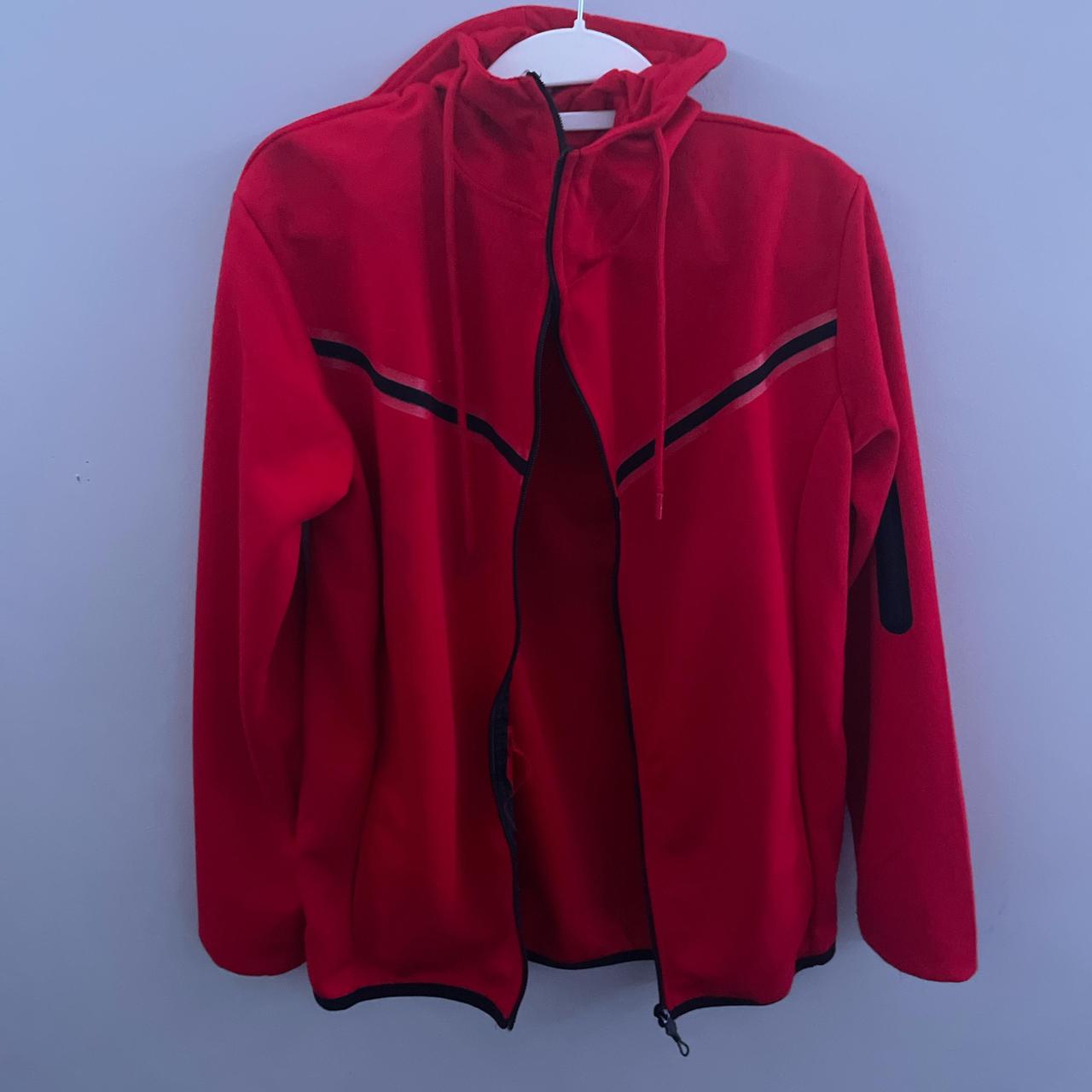full red tech fleece