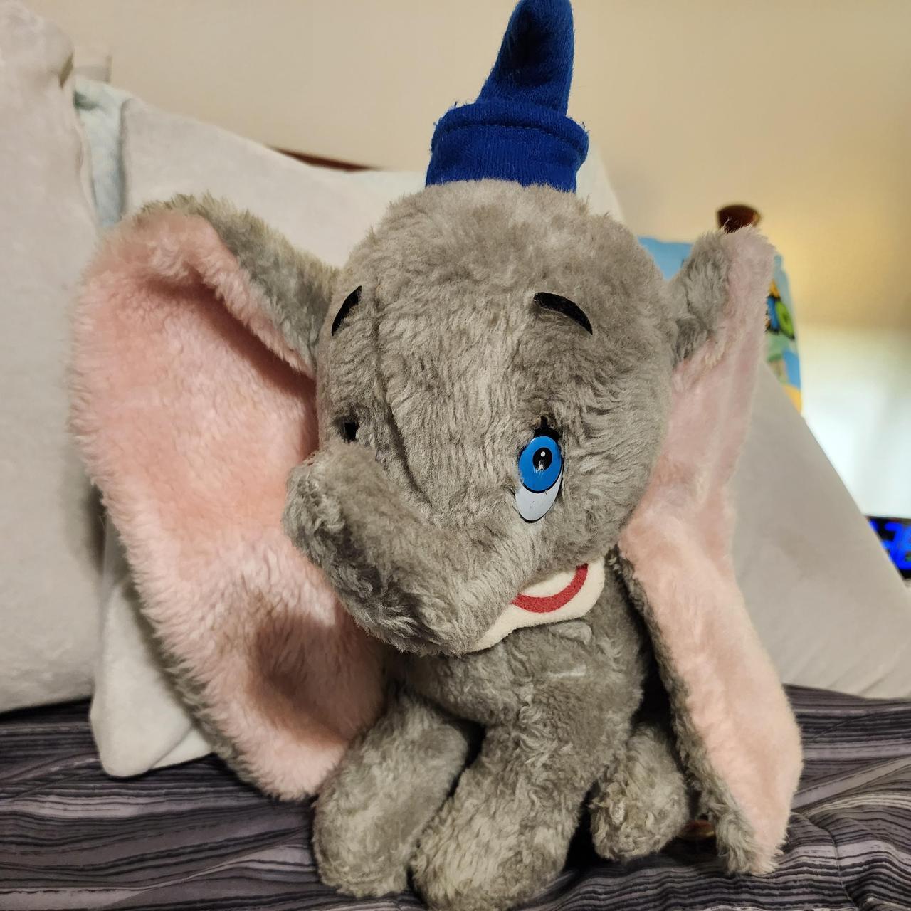 Vintage 1960 13 inch Walt Disney's Dumbo Plush. Very... - Depop