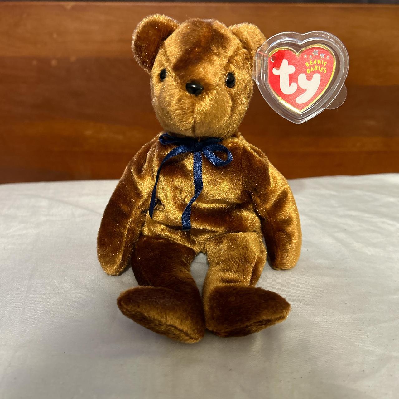 Old face teddy bear beanie baby online