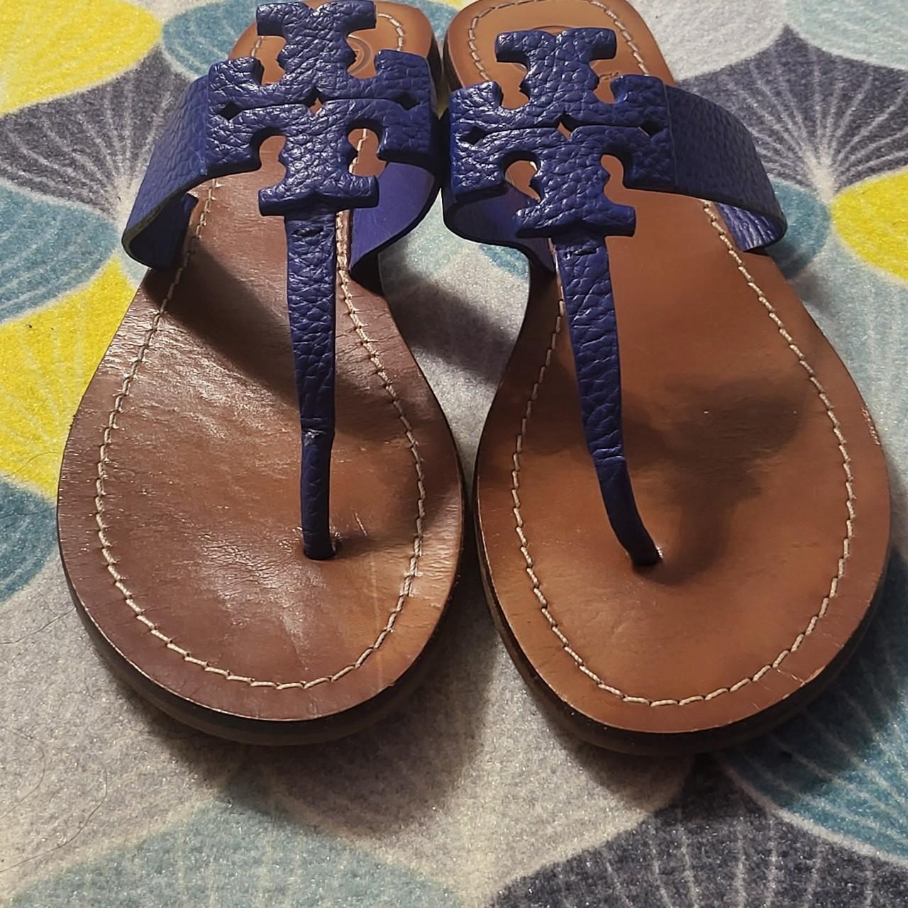 Tory burch blue outlet sandals