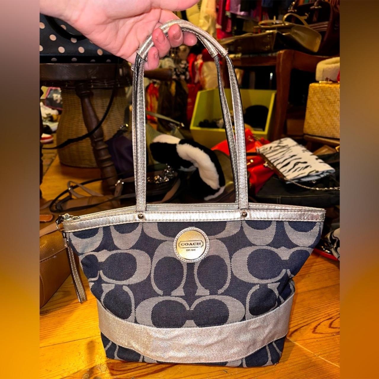 VTG Denim & Silver Coach Bag The ultimate Y2K Denim | Depop
