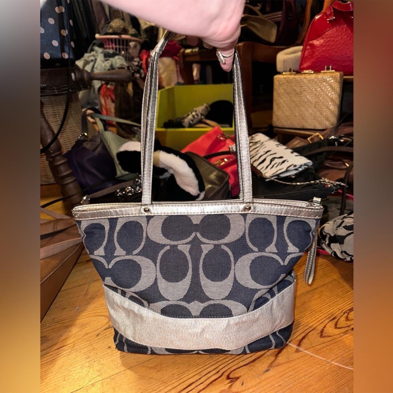 VTG Denim & Silver Coach Bag The ultimate Y2K Denim | Depop