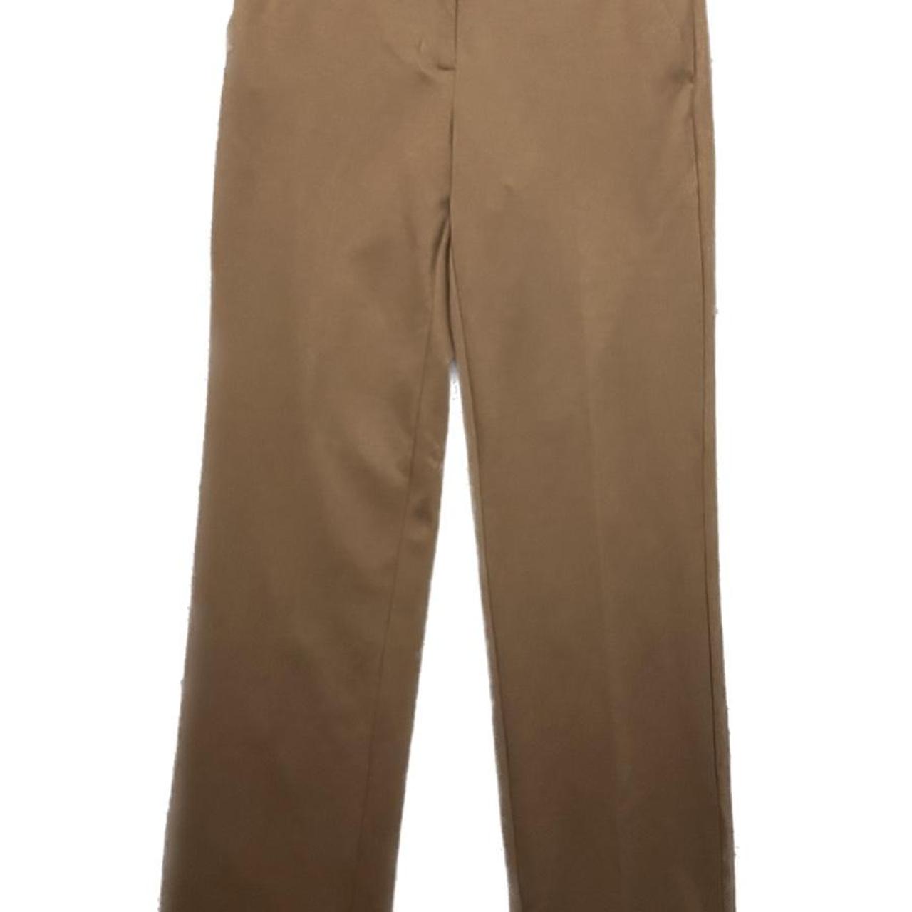 Verá Wang pleated brown pants -new, never worn -size - Depop