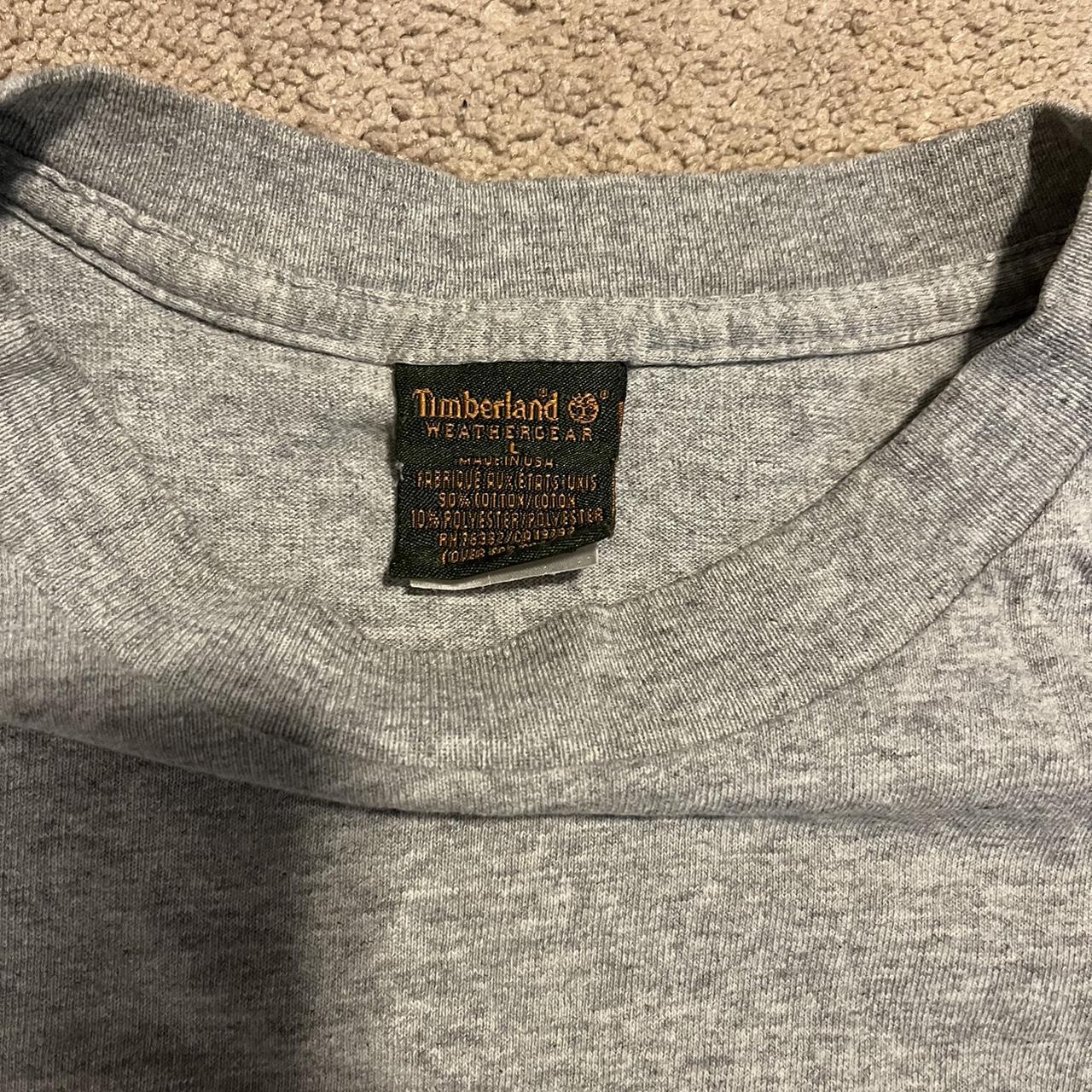 Y2K Timberland Shirt Men’s Large Grey Timberland... - Depop