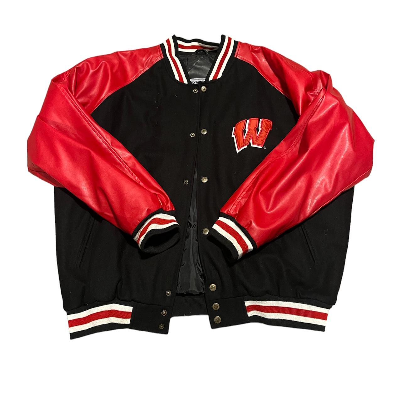 Wisconsin badgers letterman on sale jacket