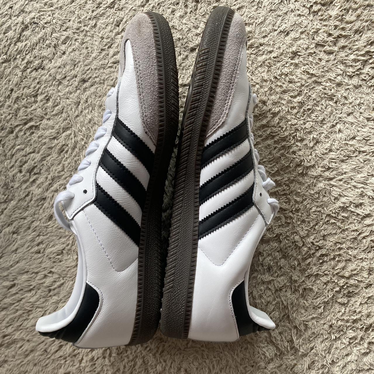 Adidas Sambas OG in white - unisex men’s US 9... - Depop