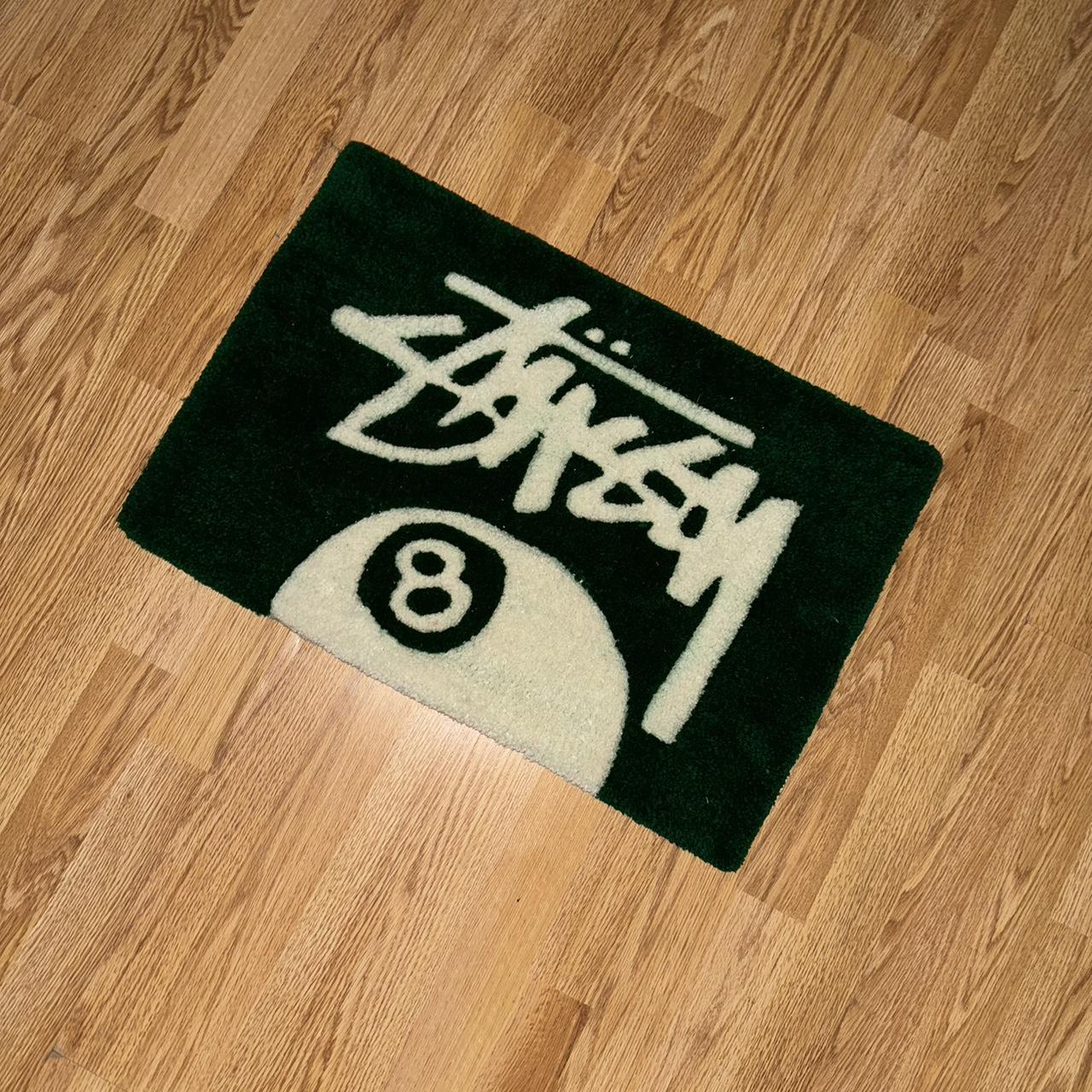 Stussy custom rug Handmade 100% acrylic yarn Non | Depop