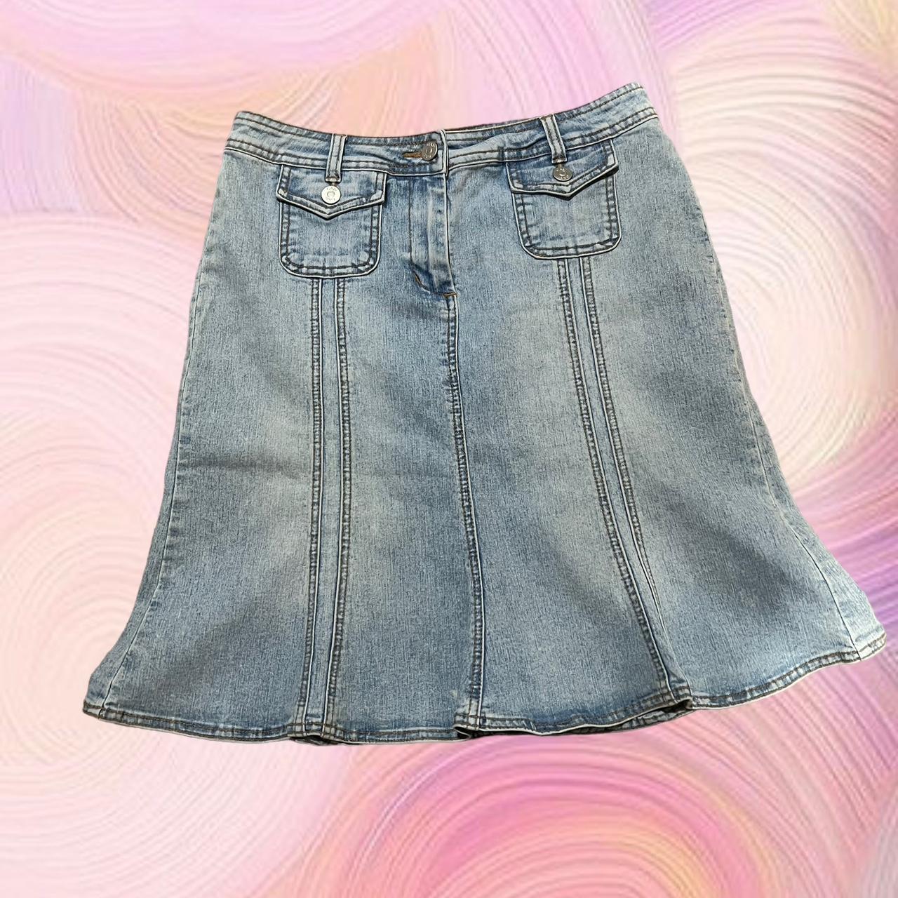 Cabi Women's Blue Skirt | Depop