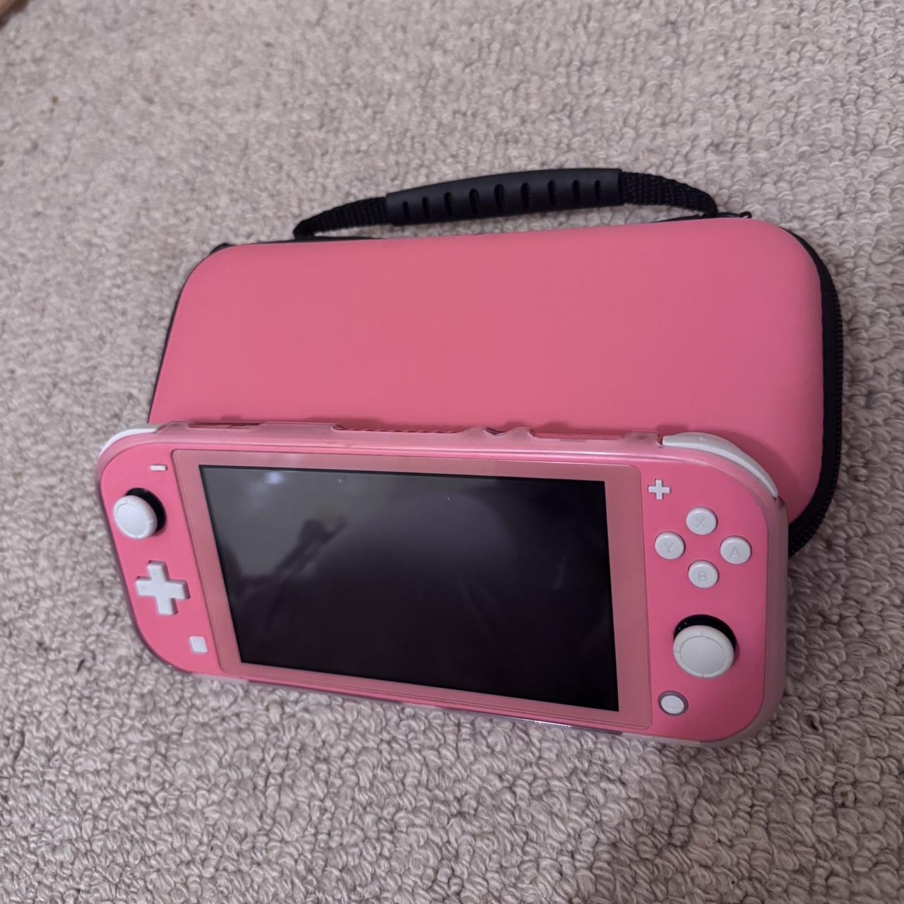 Pink Nintendo Switch Lite with carrying case, it’s... - Depop