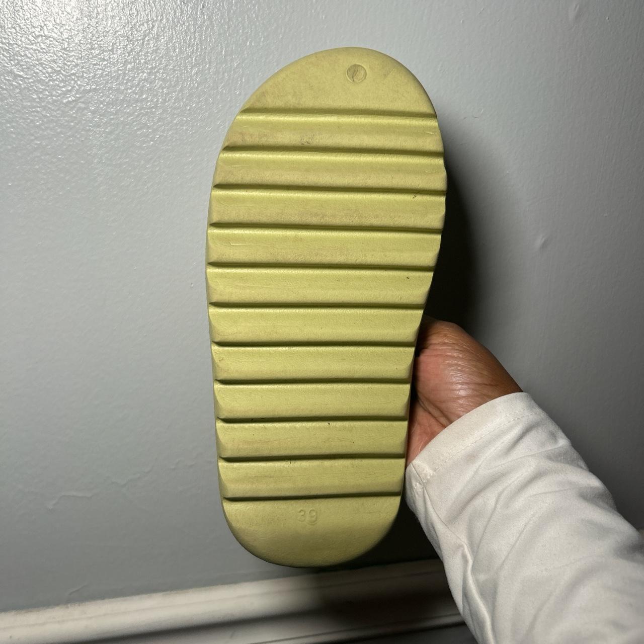 Olive green slides Only worn a couple times Run... Depop