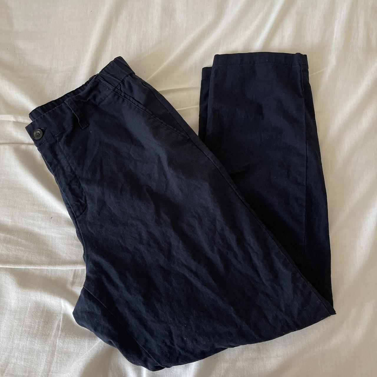 UNIQLO Men's Navy Trousers | Depop