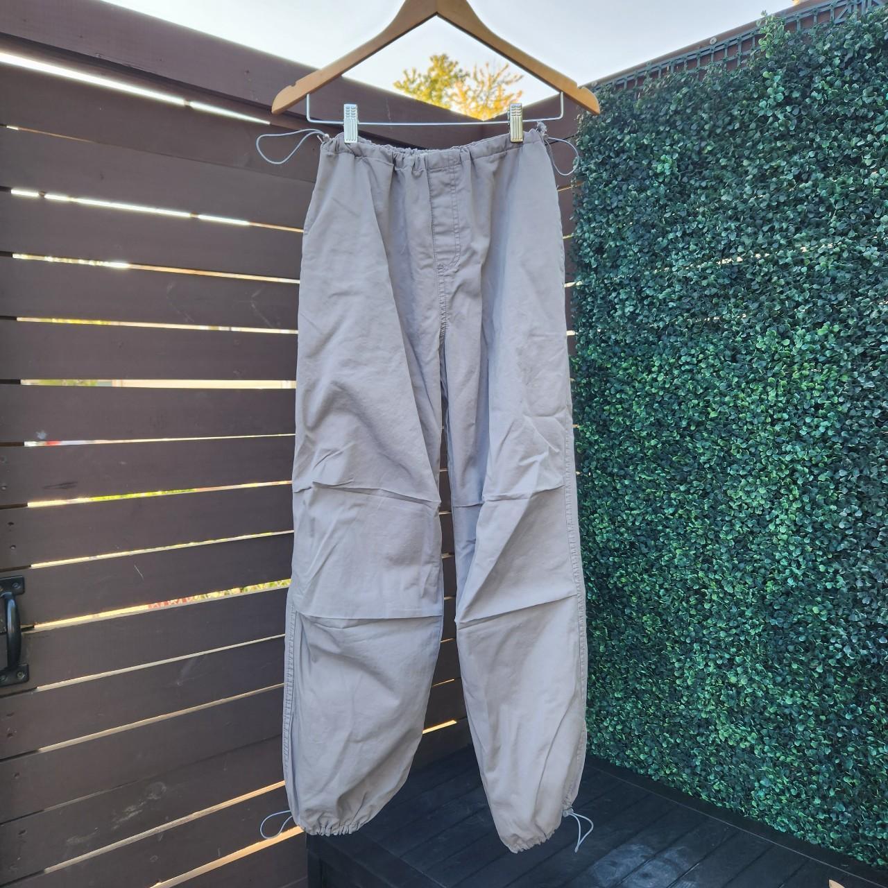 S-M Cotton On cargo drawstring parachute pants Never... - Depop