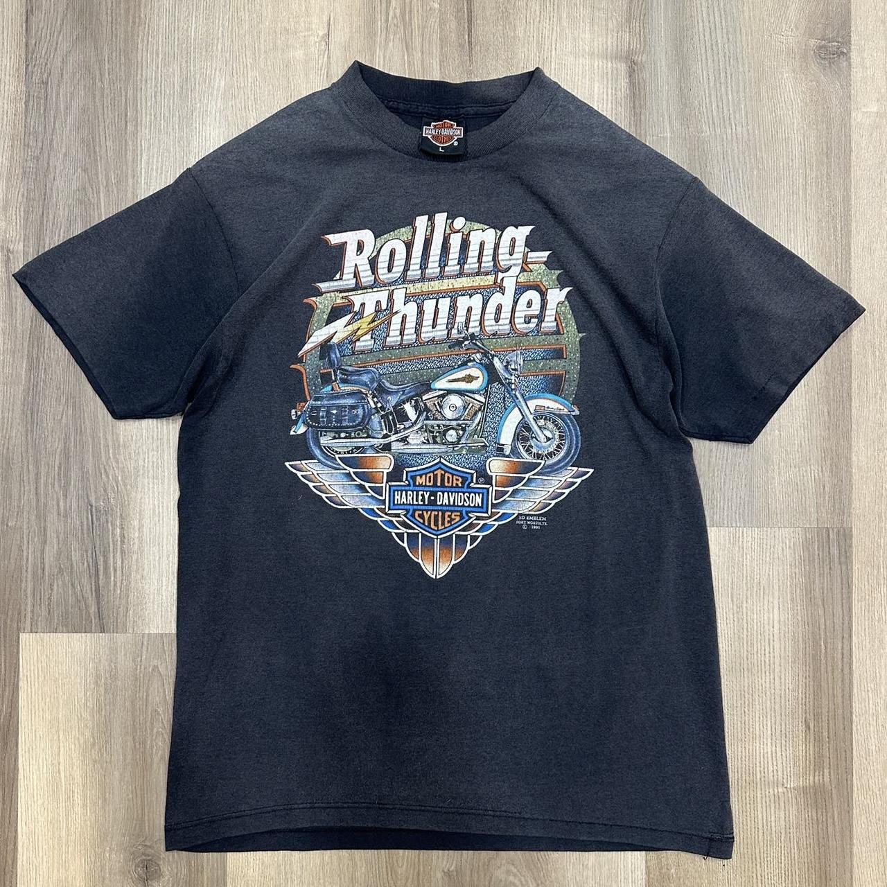 トップス 1994 Harley-Davidson Against the Wind Vintage 1994 Harley Davidson “Against the Wind” | Depop