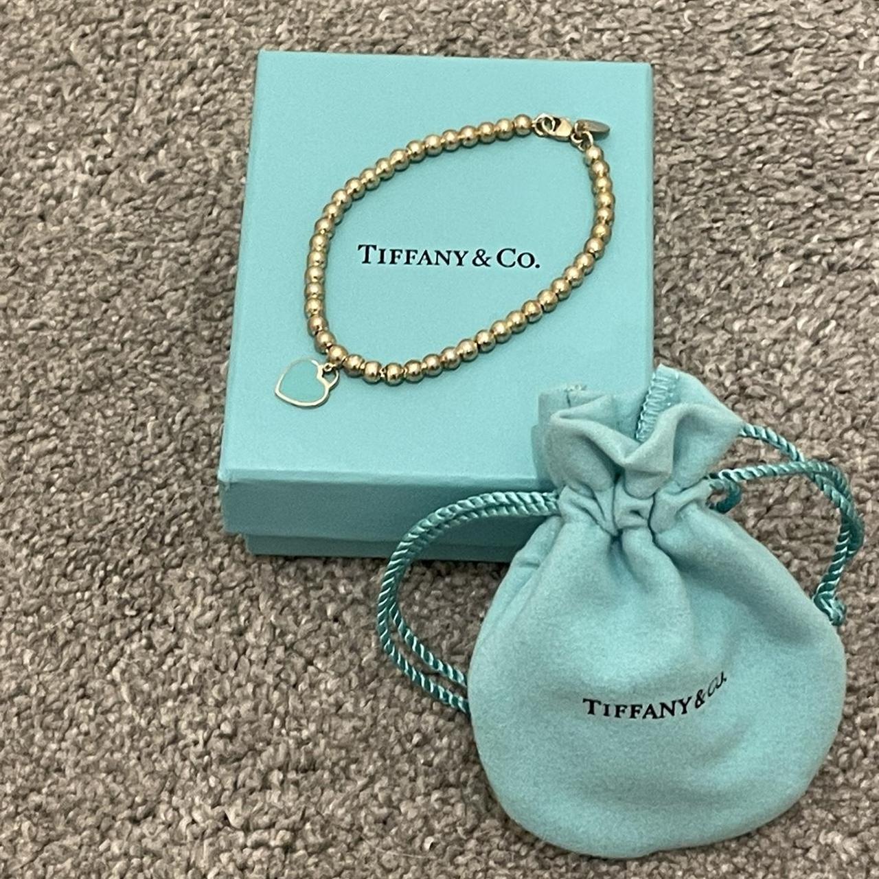 Tiffany & Co. Blue Heart Bracelet Never Worn Still... - Depop