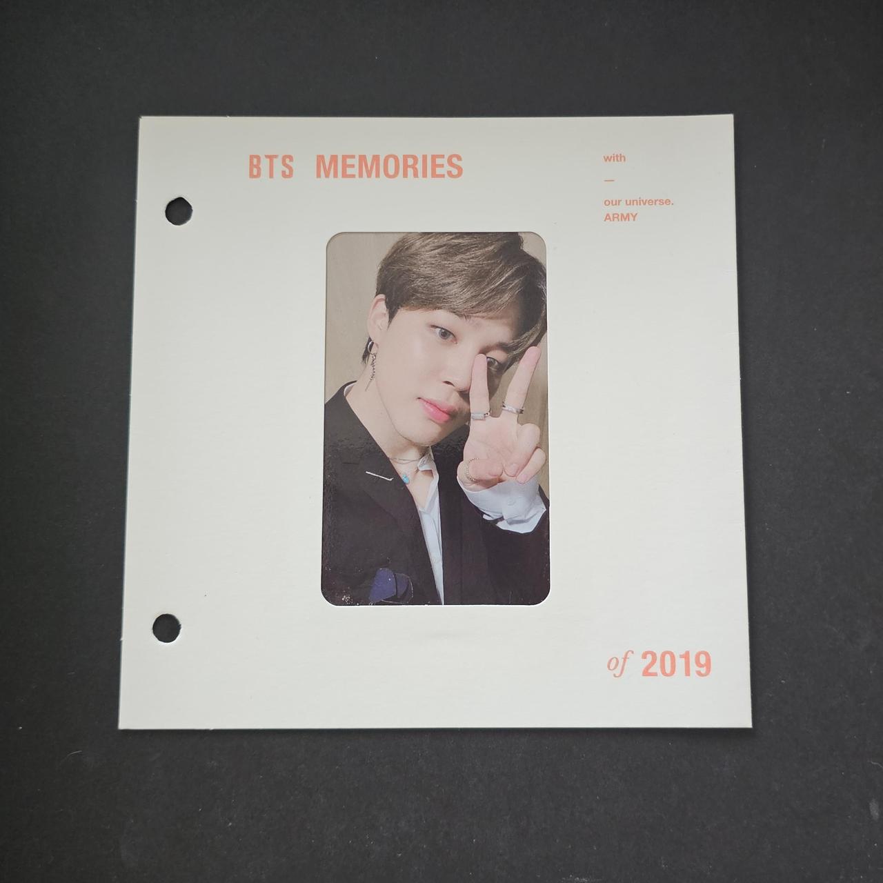 BTS Jimin newest Memories of 2019 Blu-ray Photocard