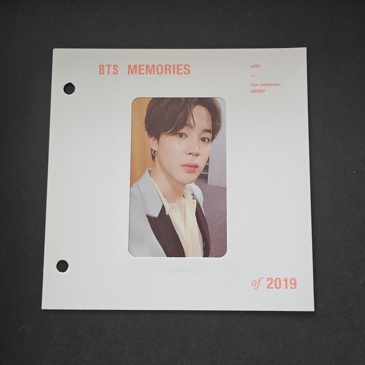 BTS Jimin Memories online of 2019 Blu-ray Photocard