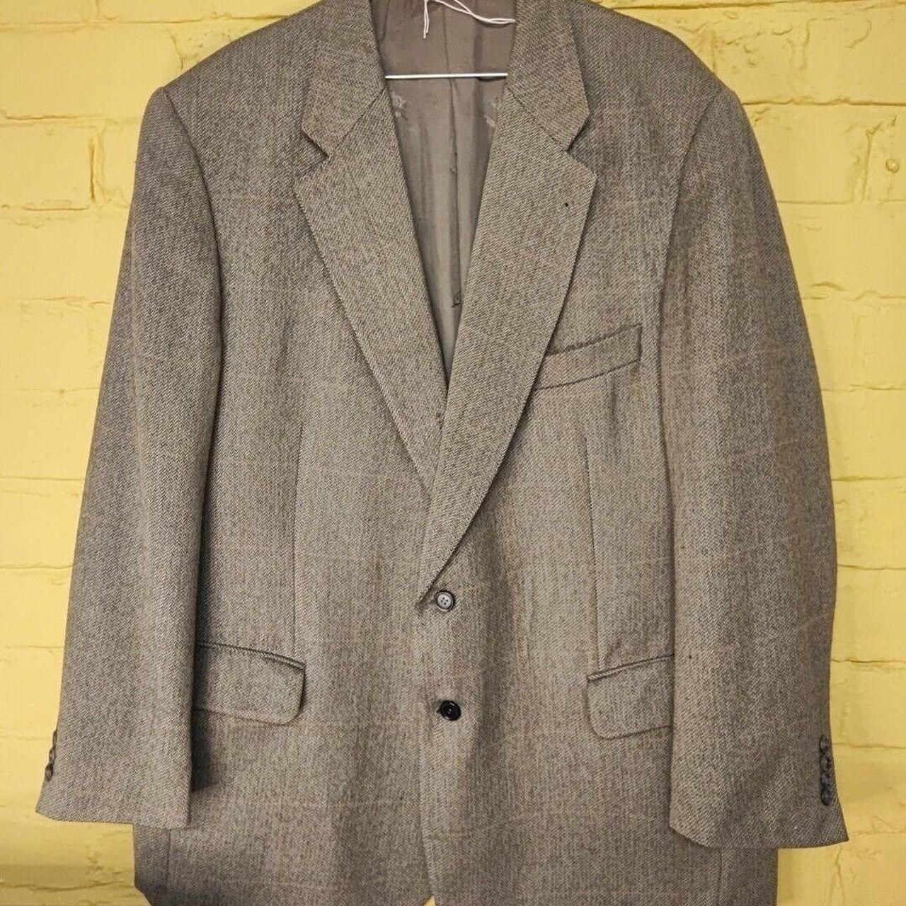 VTG Burberry Bennett-S Wool Blazer Jacket Size XL... - Depop