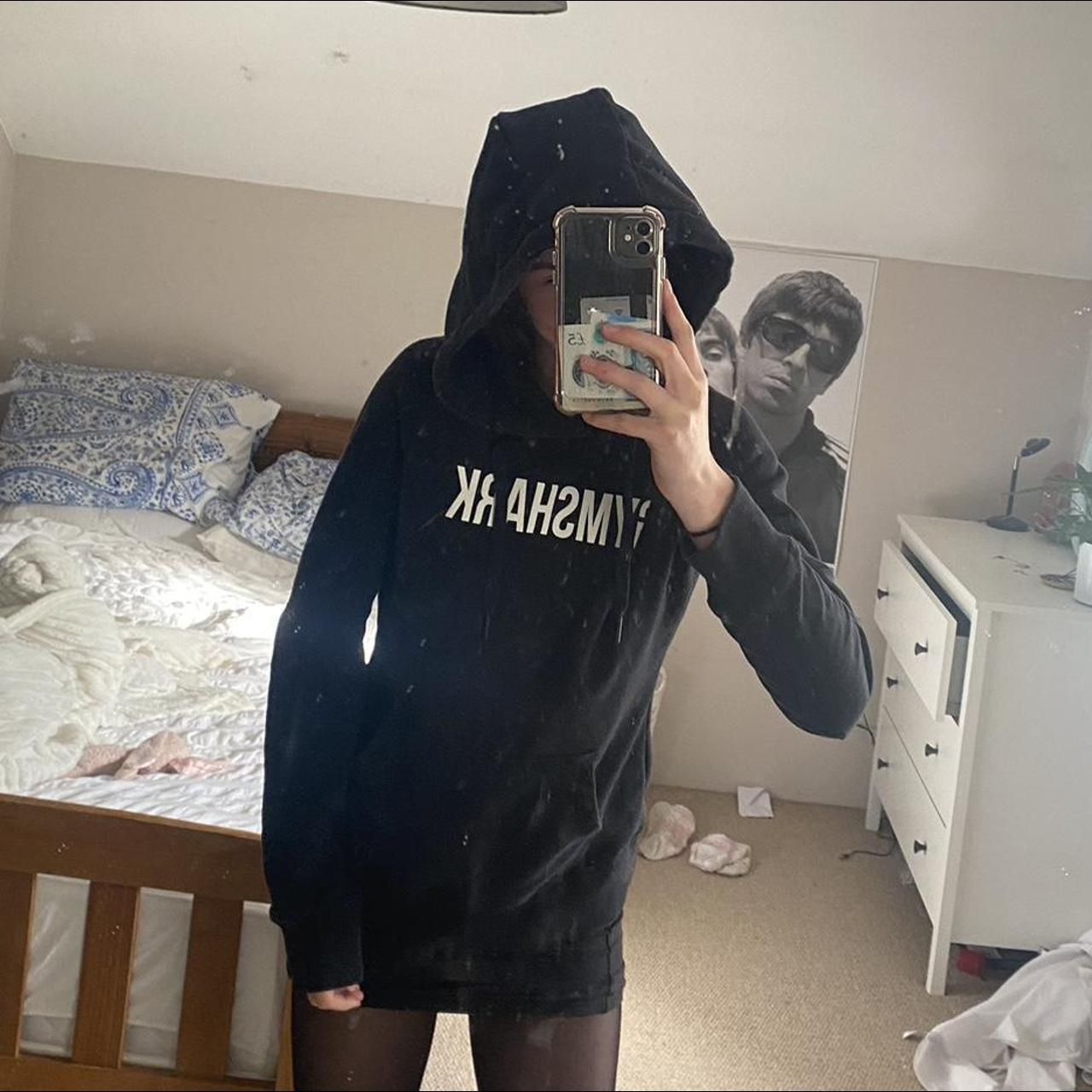 Gymshark hoodie Black Womens xs Excellent... - Depop