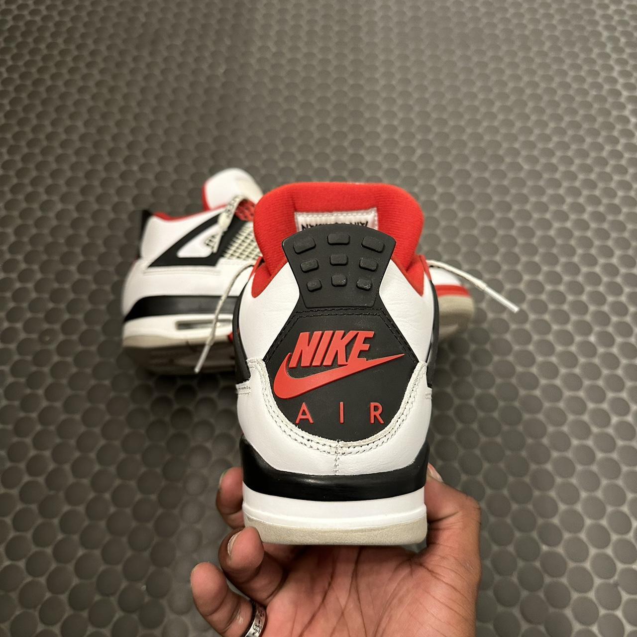 Jordan Red Fire 4’s Have “off white” laces in them... - Depop