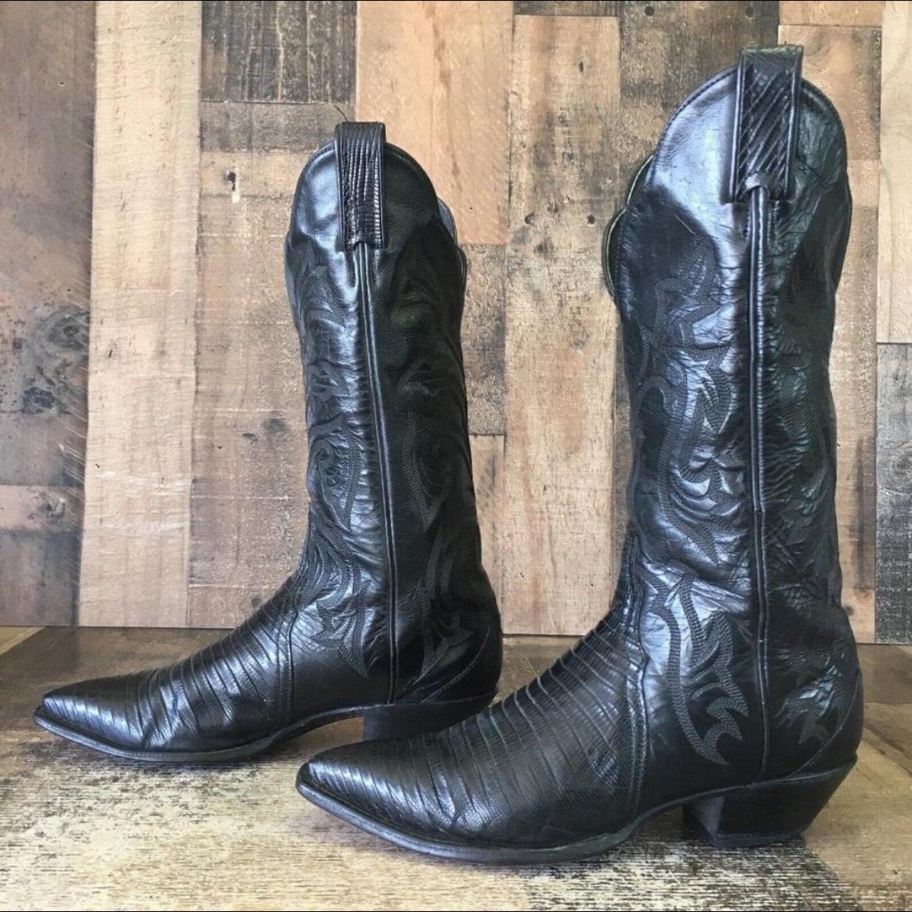 Tony Lama vintage teju lizard cowboy boots Women’s... - Depop