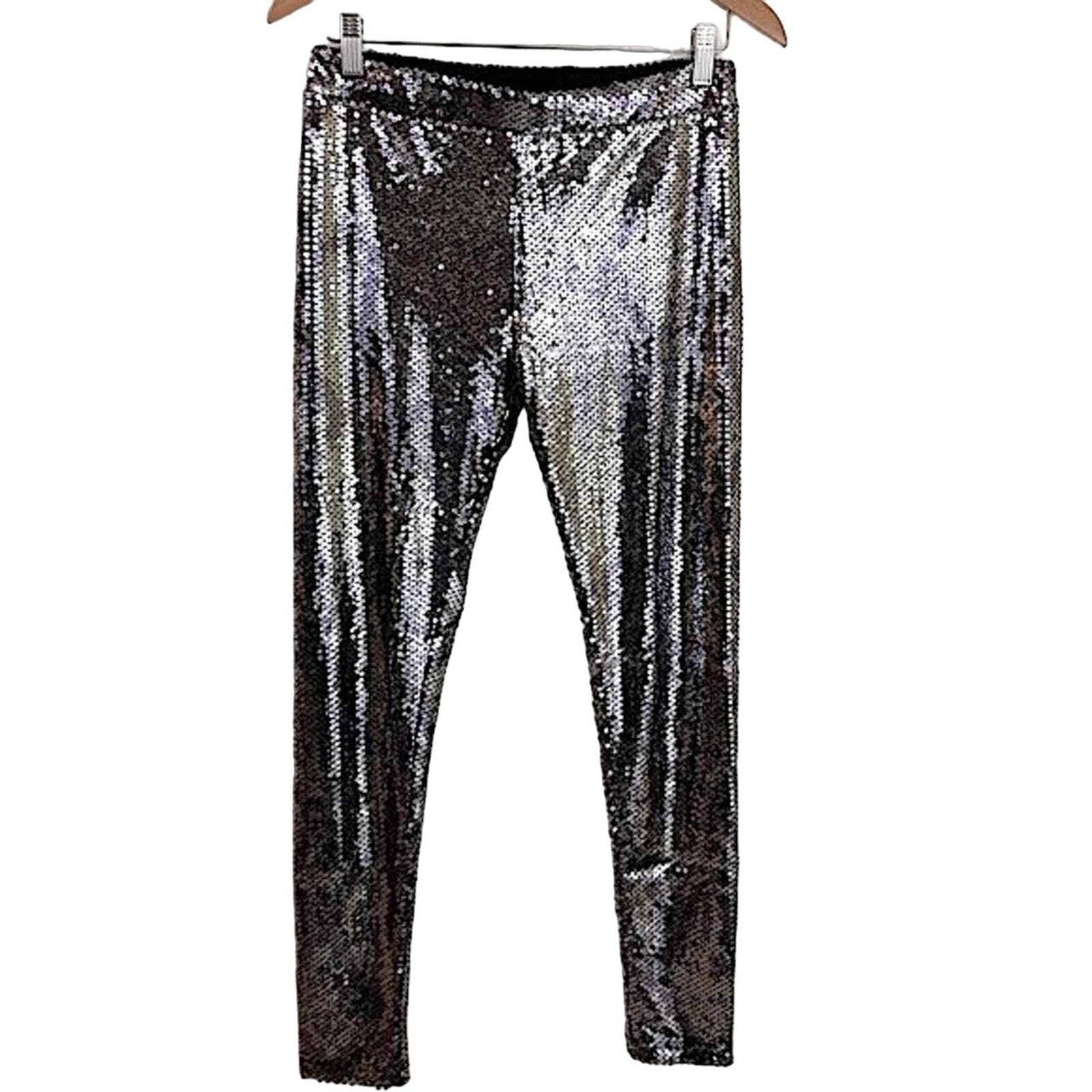 0503 Spring Summer Punk PU Sequins Leggings Sequin Pants Elastic High Waist  Sexy Club Faux Leather Shiny Silver/Gold/Red 211215 From Luo02, $12.55 |  DHgate.Com