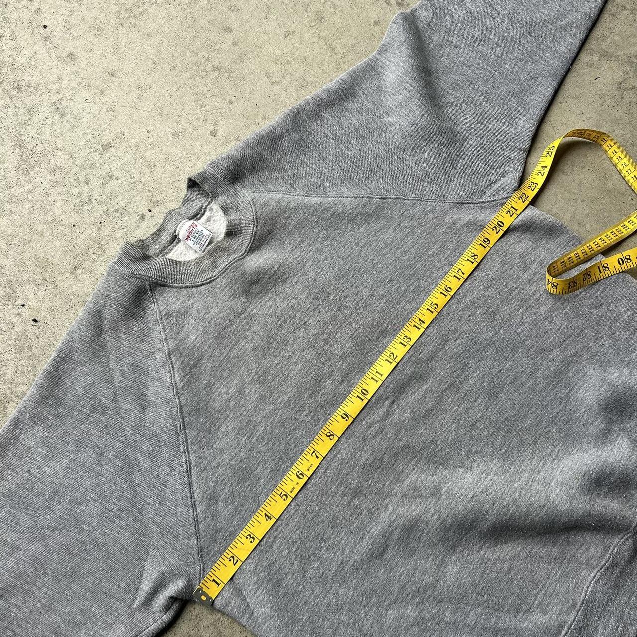 Vintage Faded Gray Russel Athletic Sweatshirt... - Depop