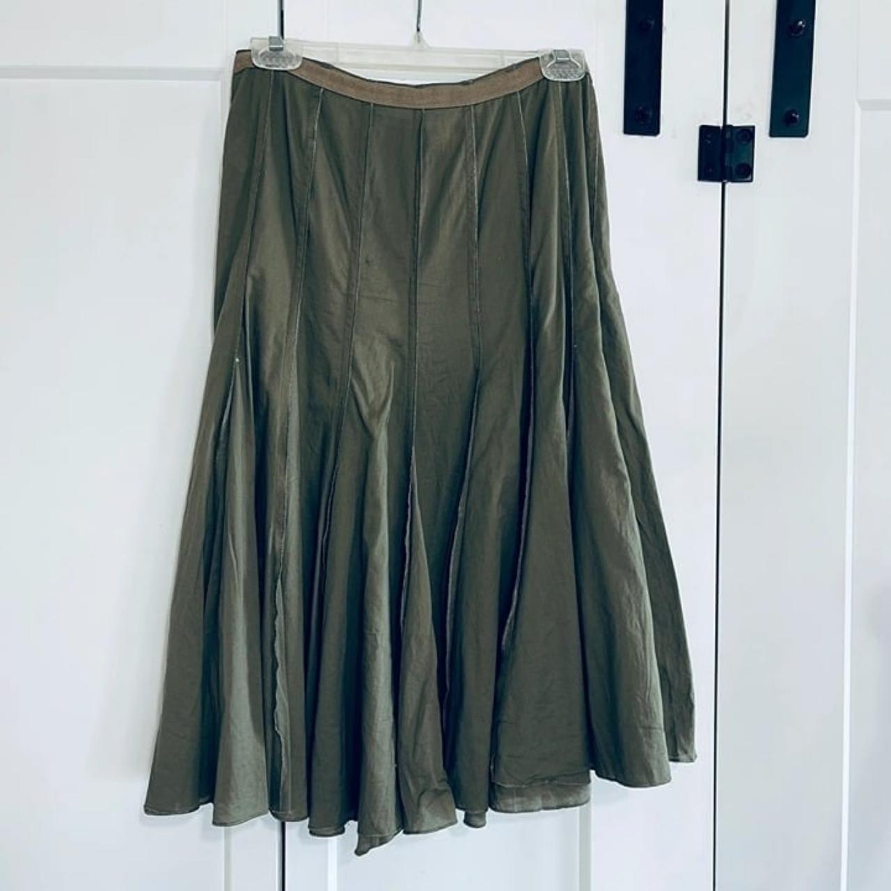 Michael kors green pleated skirt best sale