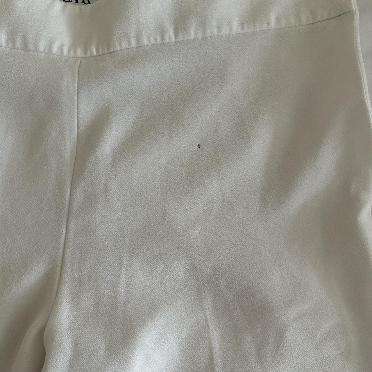 White wide pants zara - Depop