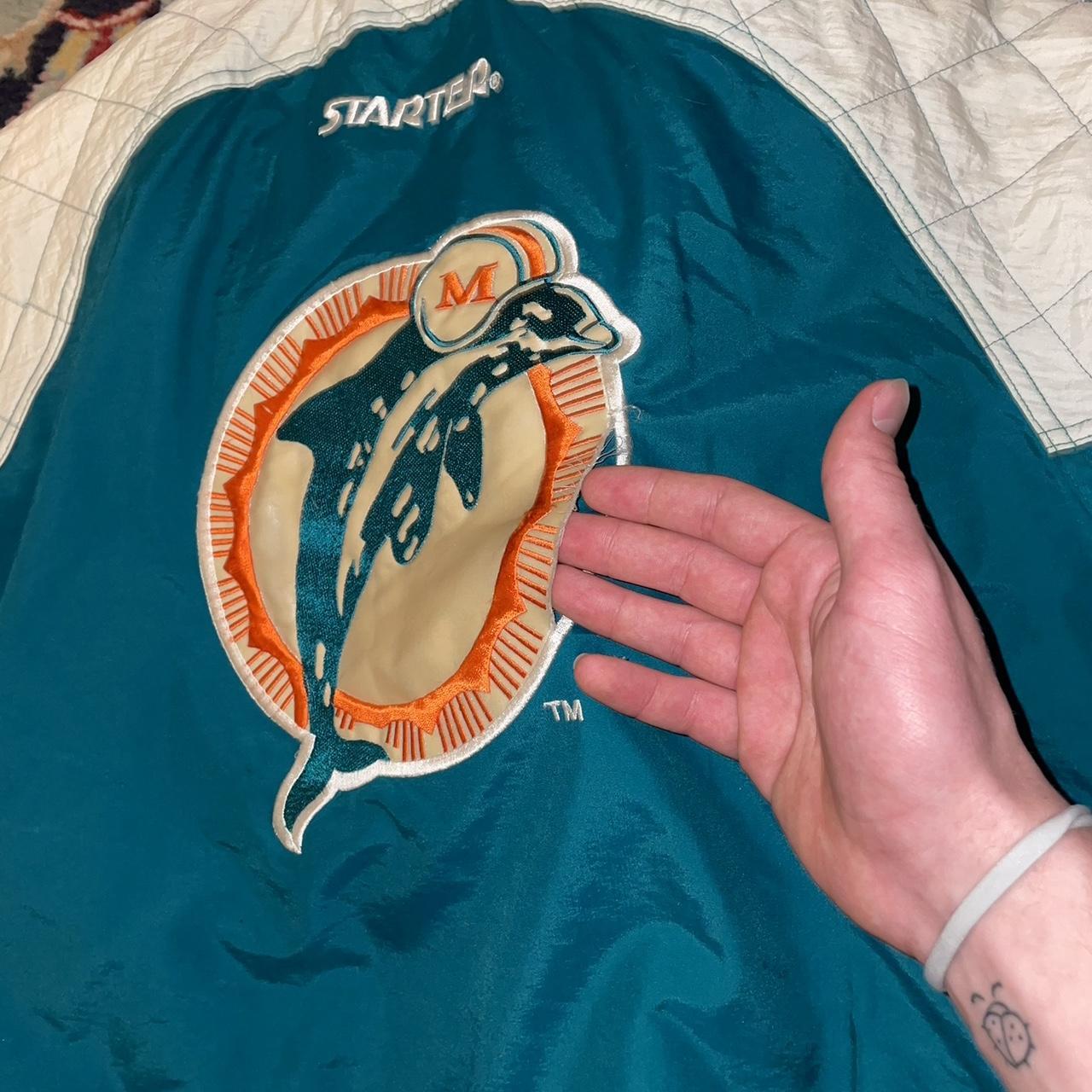 Vintage Starter Miami Dolphins Jacket #depop - Depop