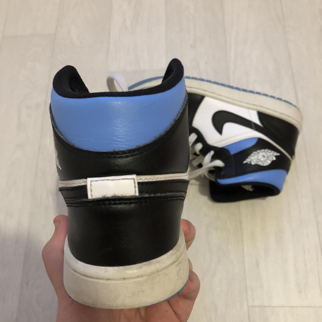 university black white jordan 1 mid