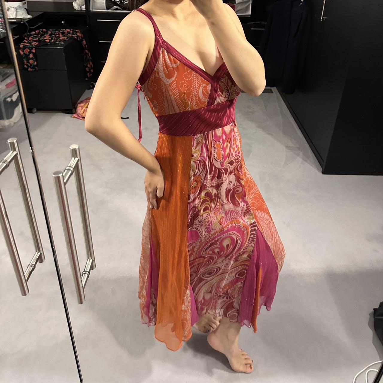 Monsoon vintage multicolor pattern dress, Size