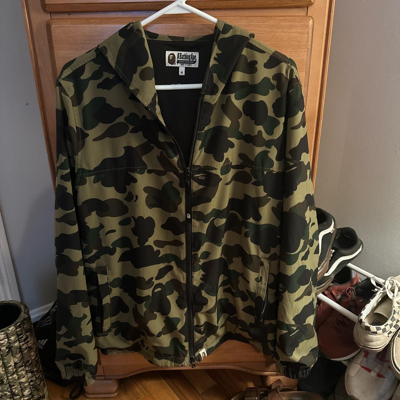 Bape store camo windbreaker