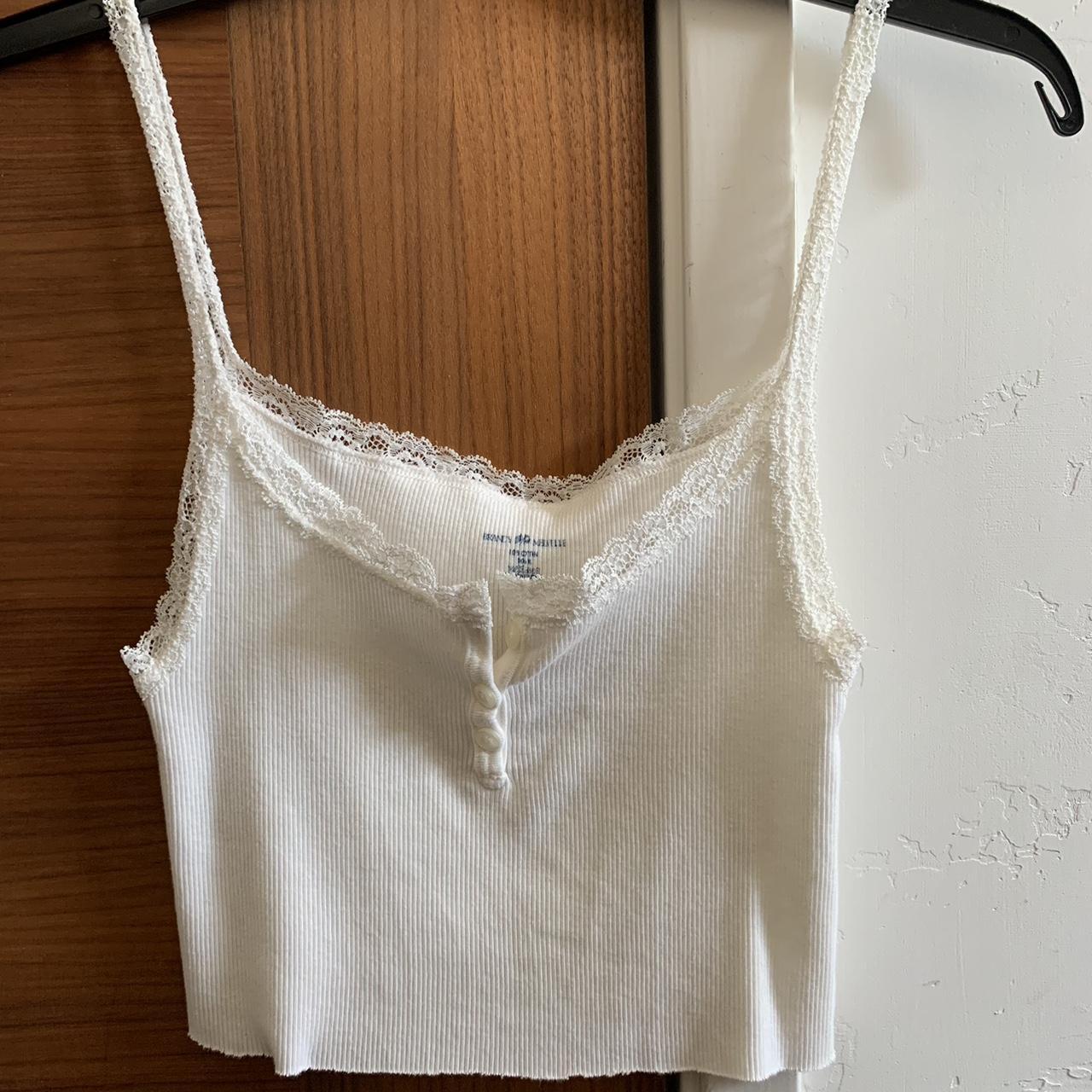 The cutest brandy Melville lace tank One size fits - Depop