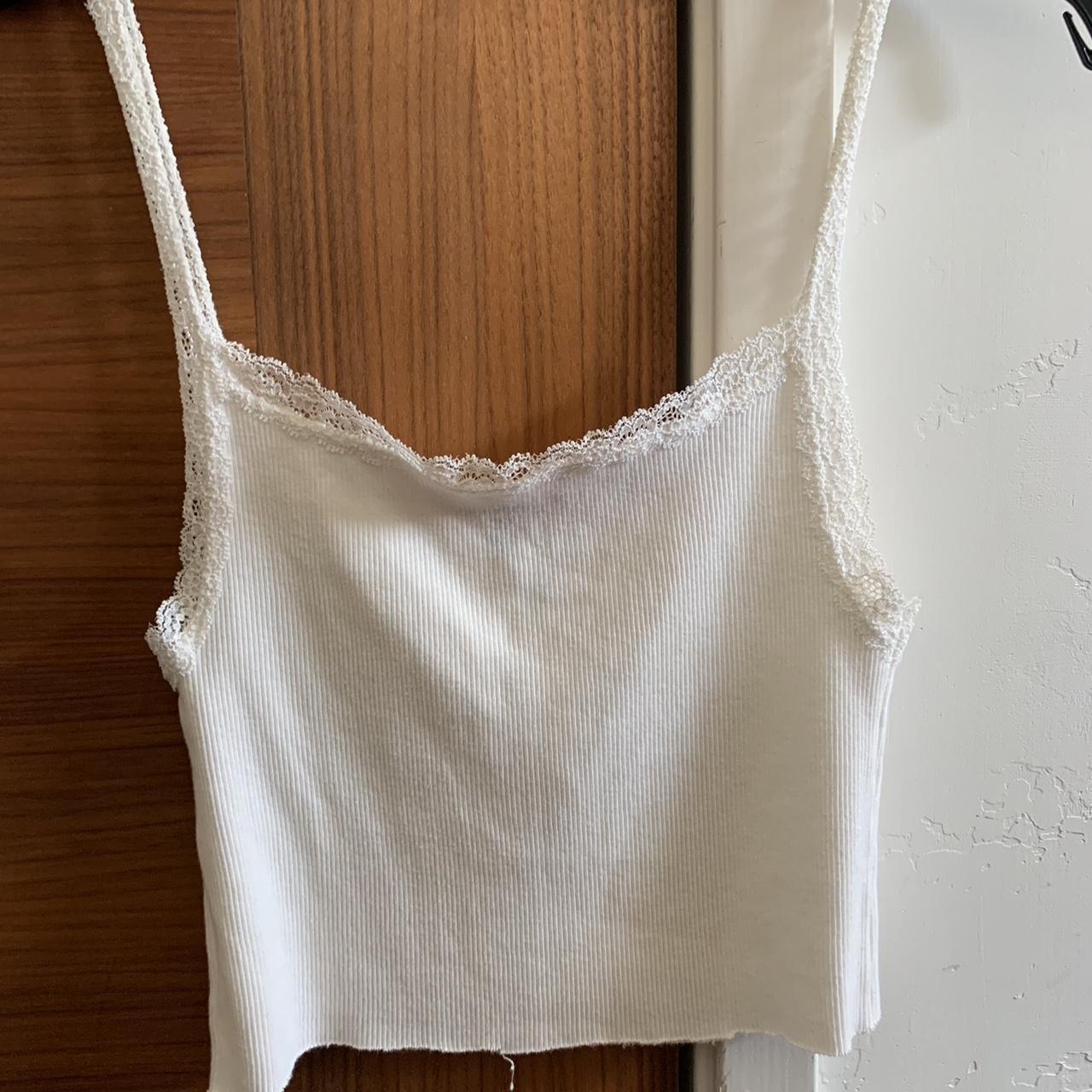The cutest brandy Melville lace tank One size fits - Depop