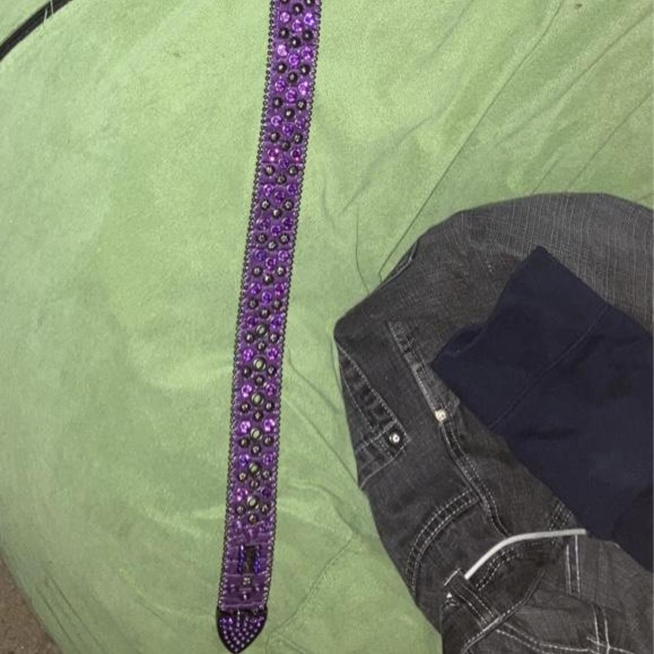 Purple bb Simon belt size 28 Depop