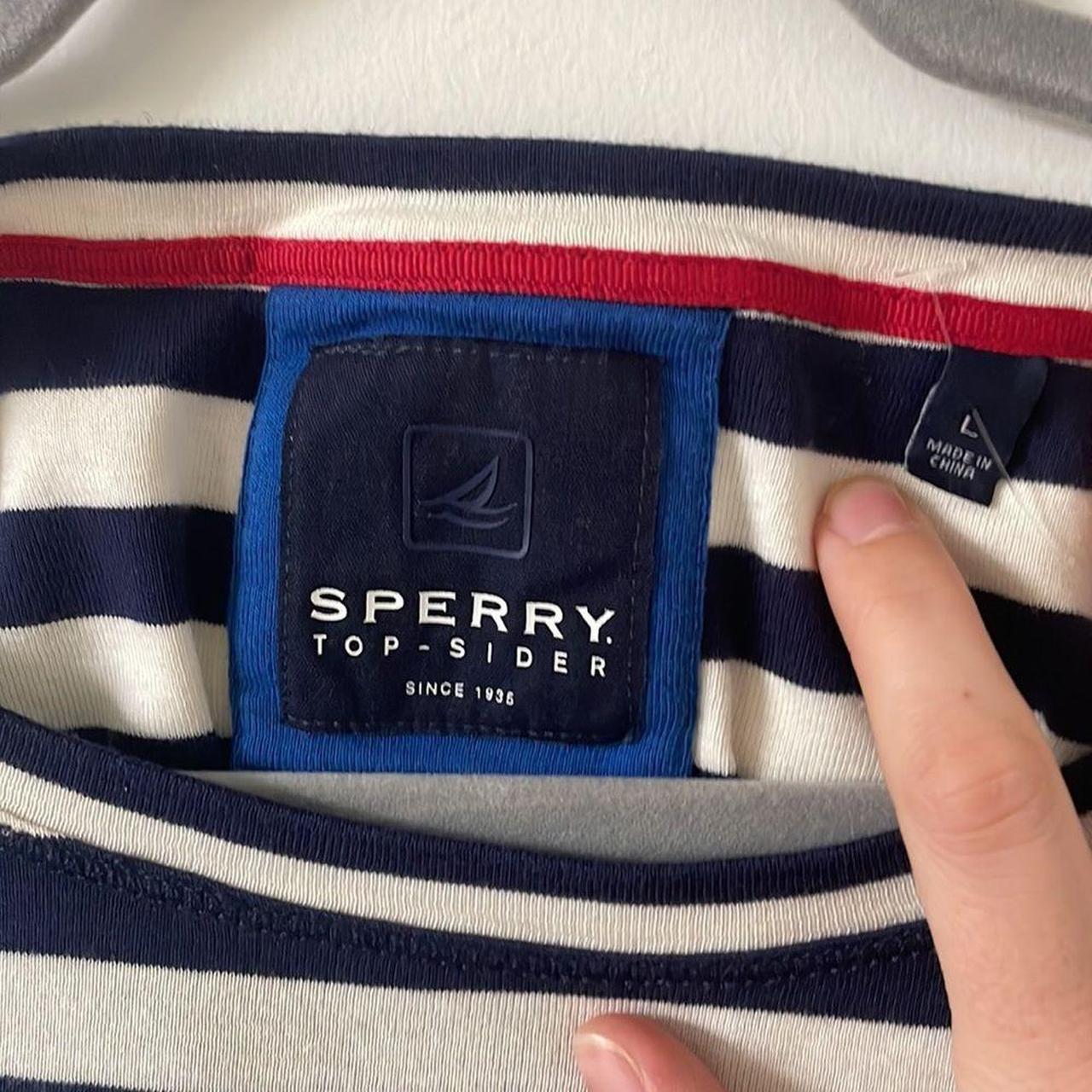 Sperry Women's White and Blue Shirt (3)