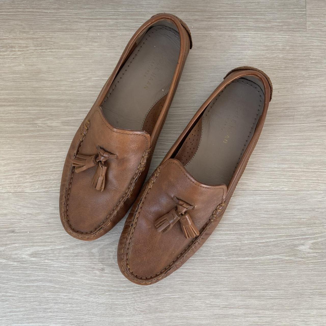 cole haan brown loafers womens