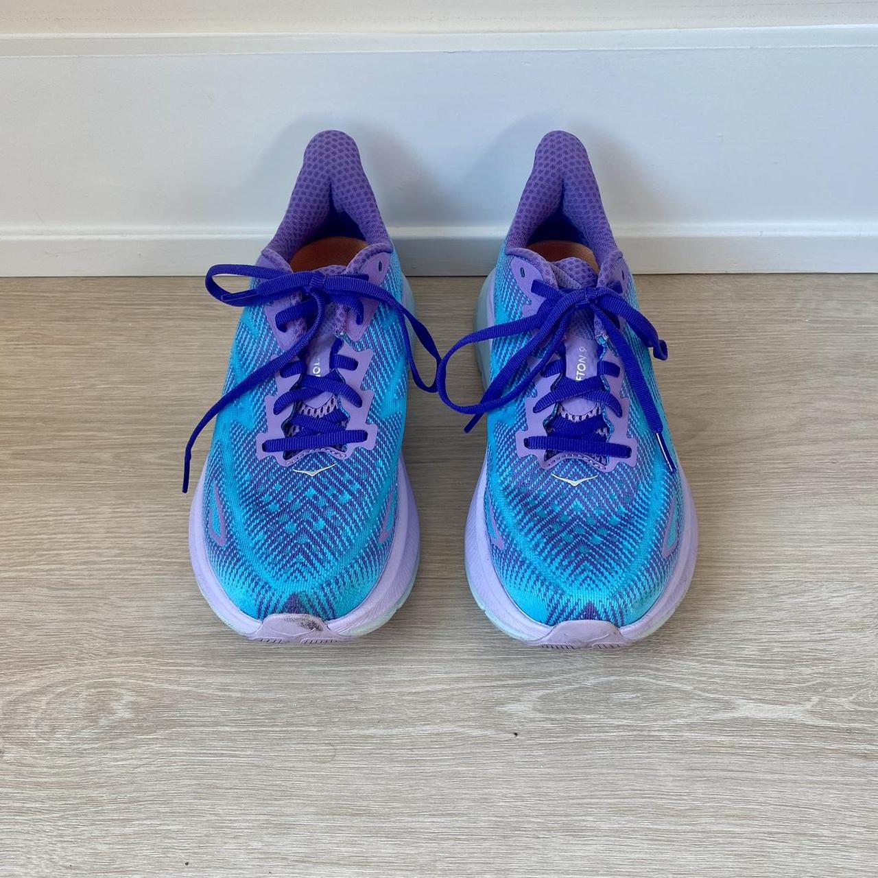 Hoka One One W Clifton 8 Women size 10 B Blue Fog - Depop