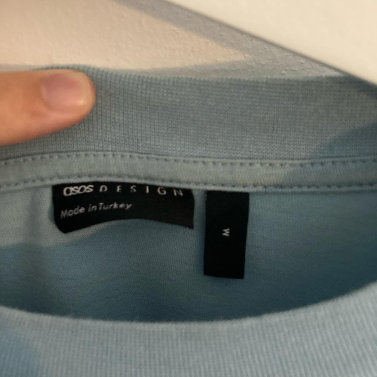 Oversized Baby blue Graphic T shirt Actual Asos... Depop