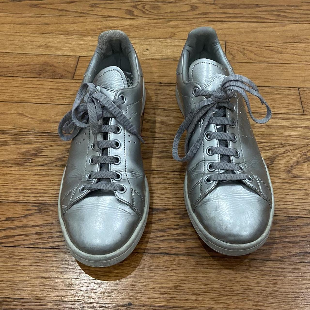 Raf simons x adidas stan smith silver best sale