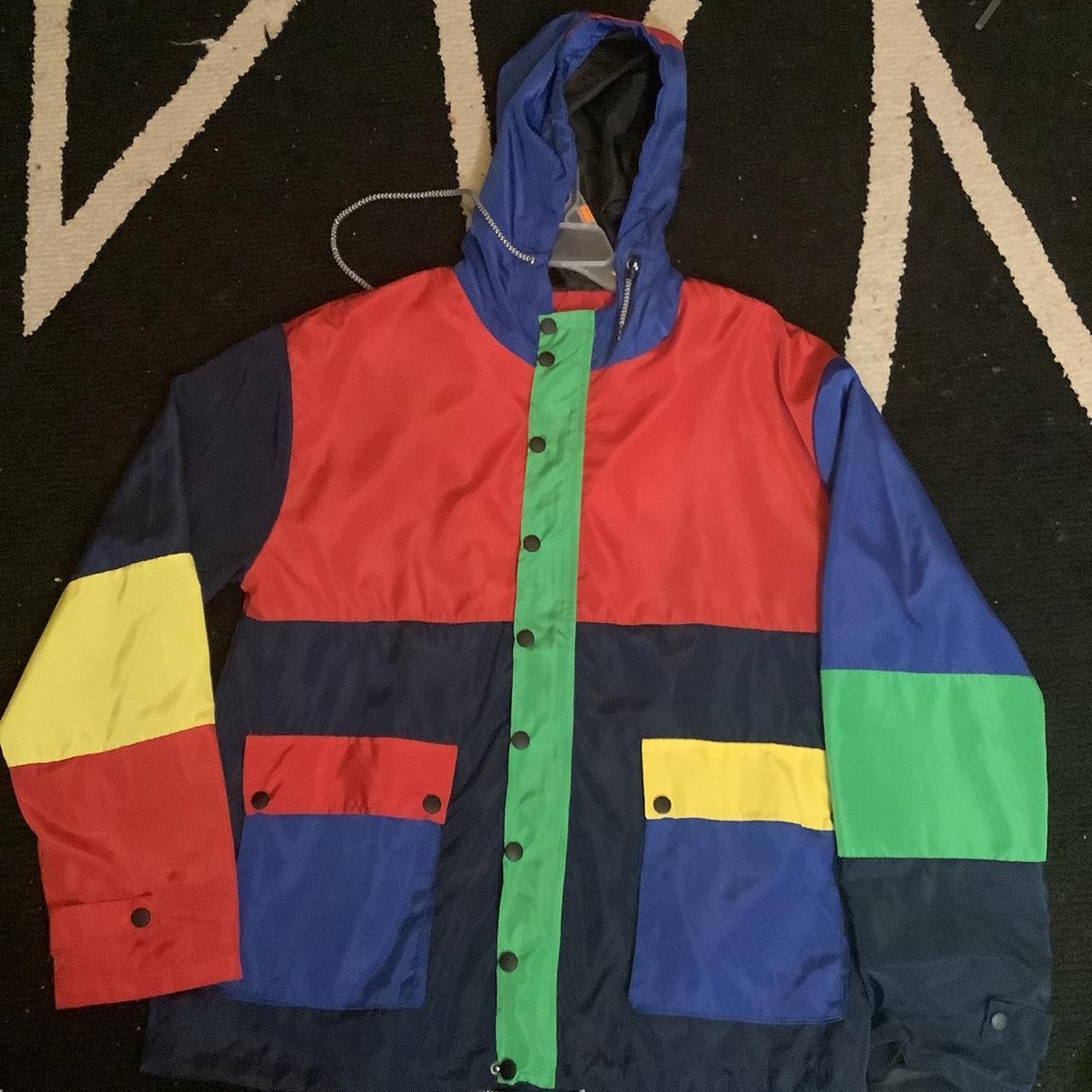 Awesome color block jacket #colorblock - Depop