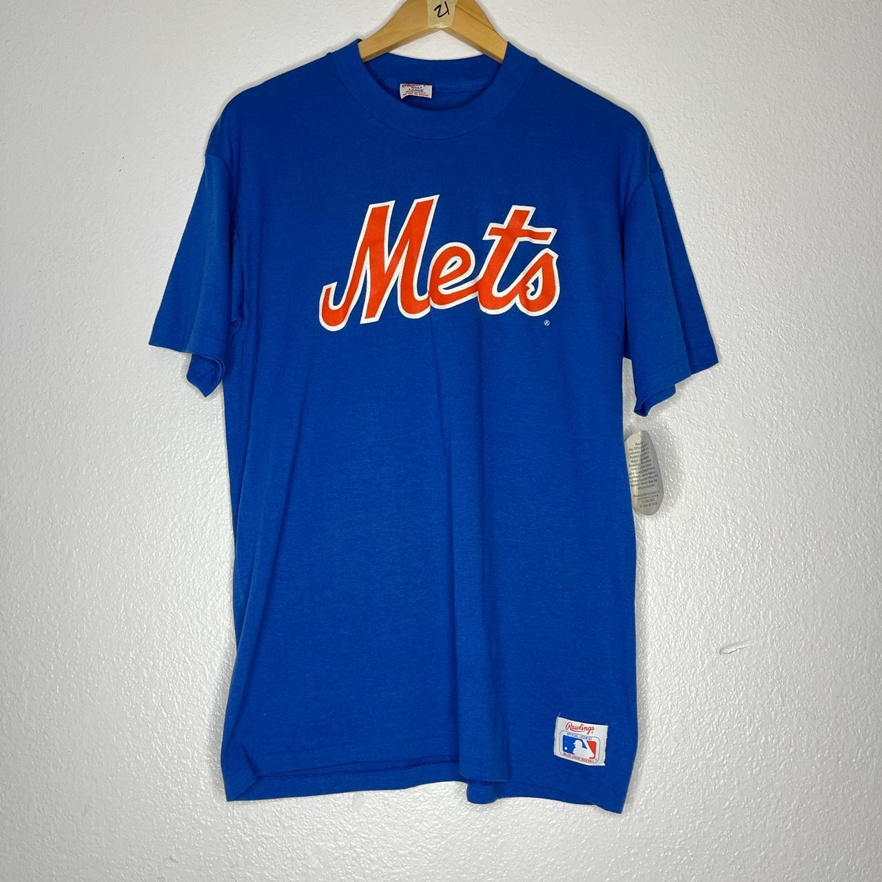 Vintage 90s New York Mets T-Shirt Single Stitch MLB - Depop