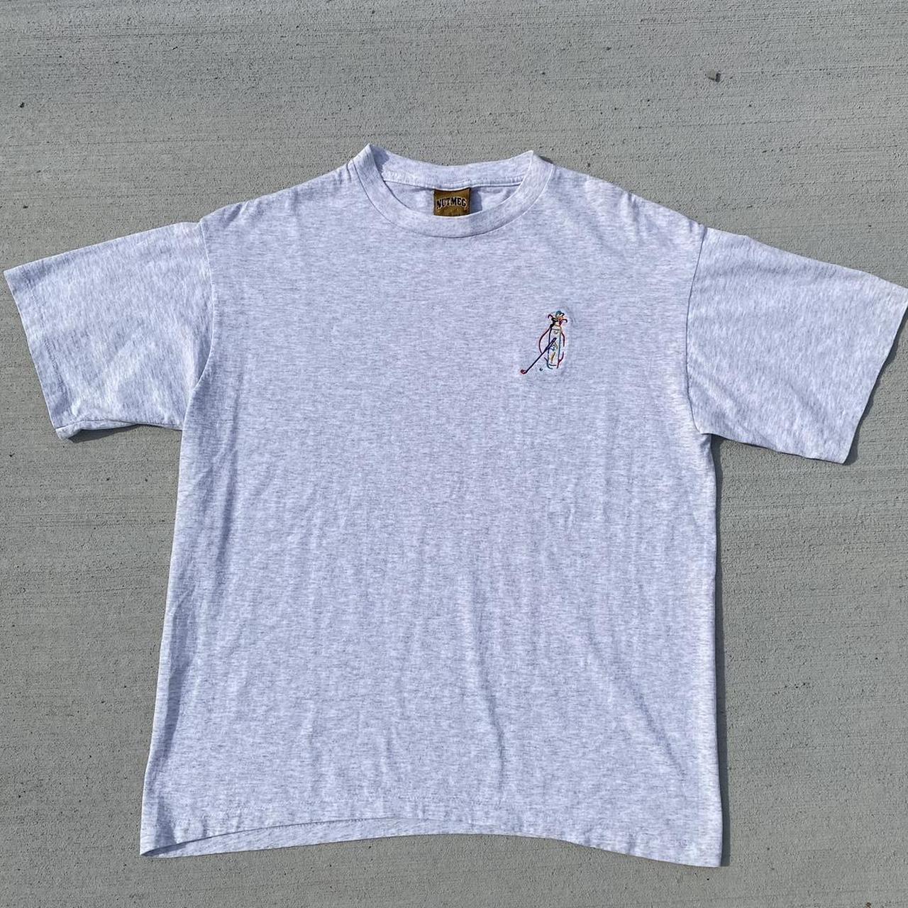 Nutmeg Men's Grey Tshirt Depop