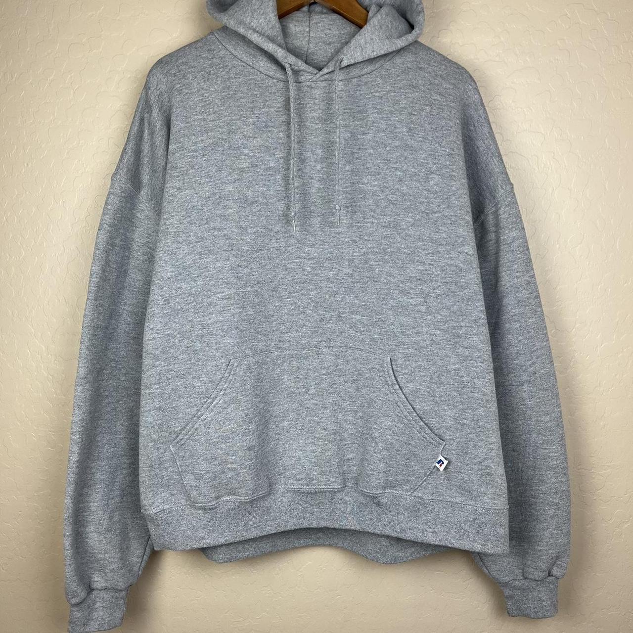 Russell Athletic Men's Grey Hoodie | Depop