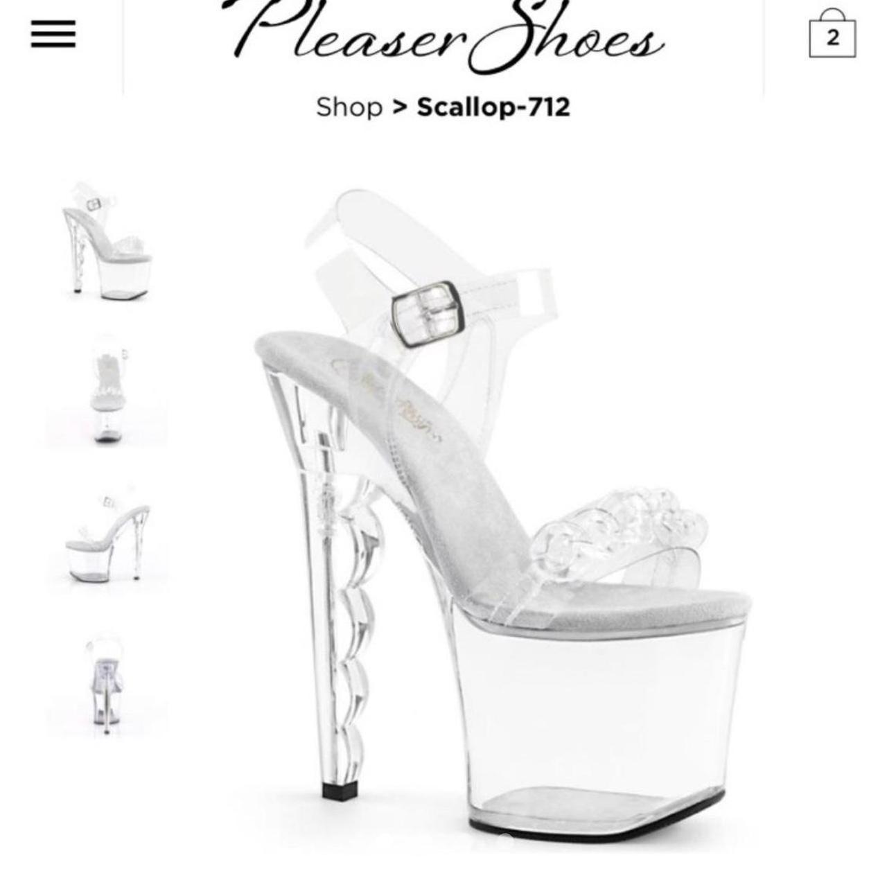 Clear heels size outlet 2