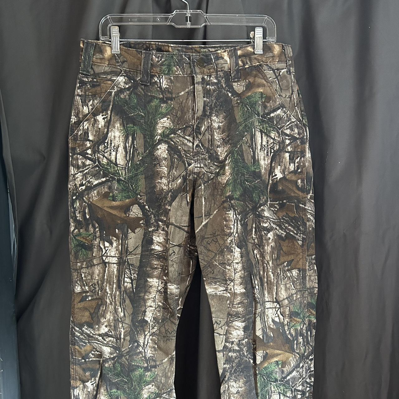 Men’s 34x30 Realtree Carhartt Pants Worn once super... - Depop