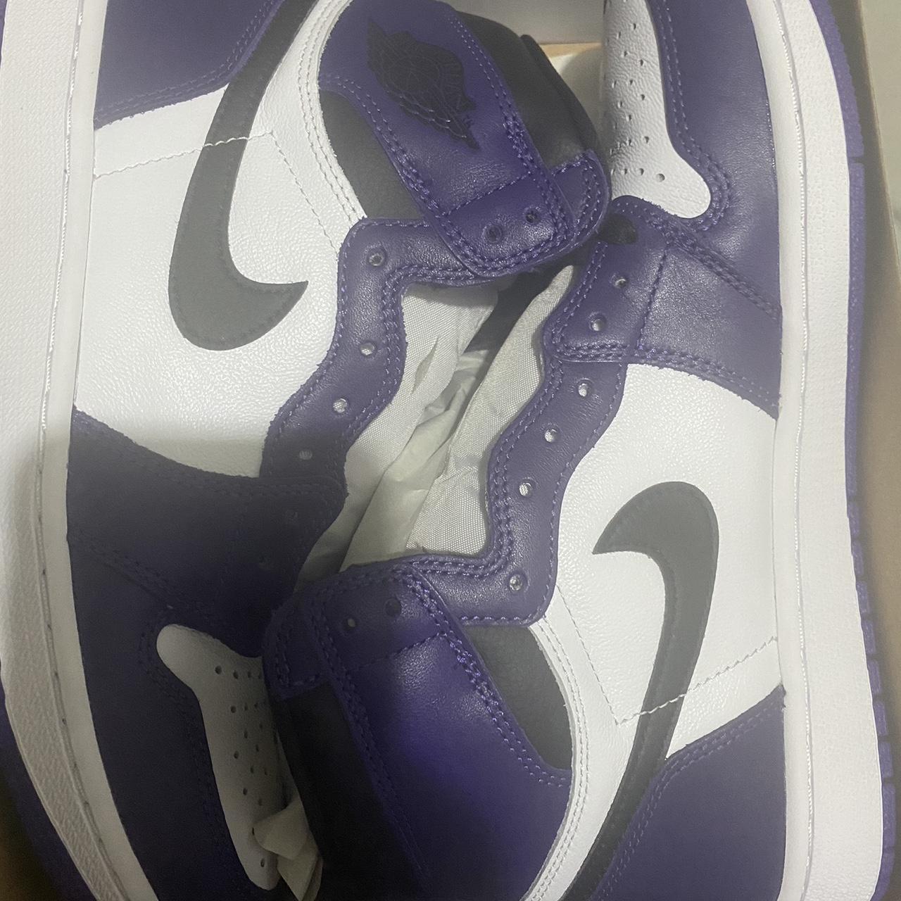 footaction jordan 1 court purple