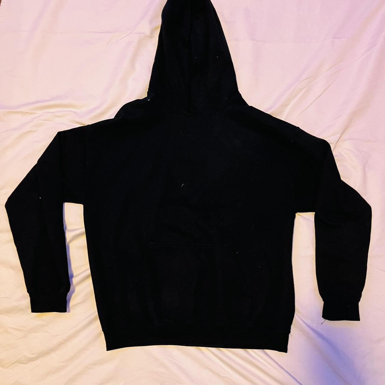 Plain black hanes hoodie good condition just has... Depop