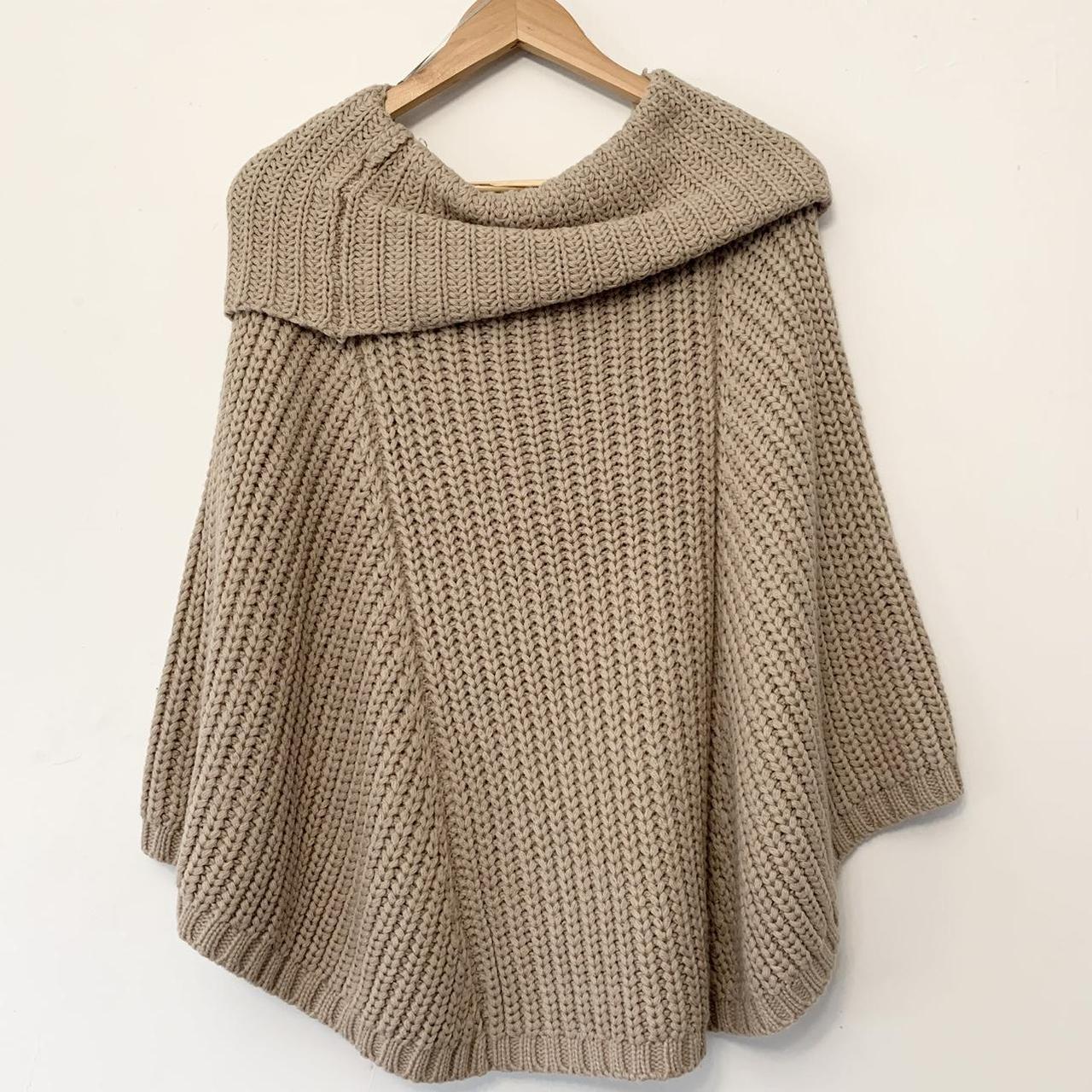 Knitted poncho - Super soft and warm - Size L/XL -... - Depop